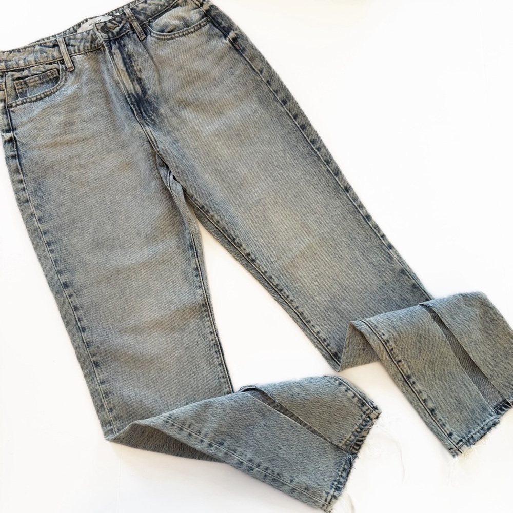 Hidden Jeans Womens 27 Tracey High Rise Straight Split Hem New - Picture 2 of 9